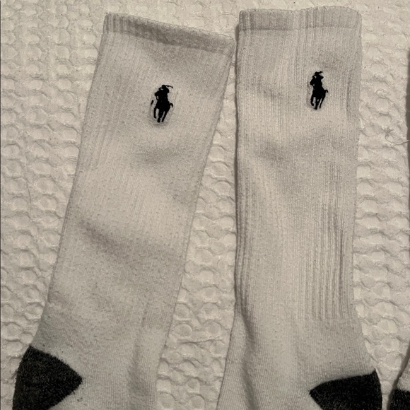 2 Pairs of Polo by Ralph Lauren White Athletic Socks - Picture 2 of 7